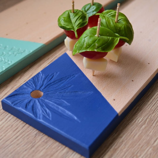 L'ambassadrice - Planche de présentation pour pics et brochettes apéritives en hêtre