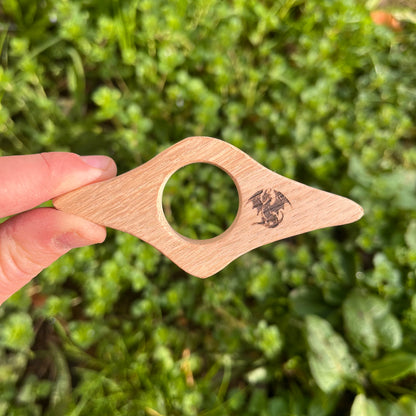 La littéraire - Bague de lecture en bois personnalisée