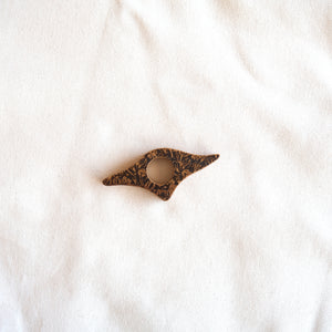 La littéraire - Bague de lecture en bois