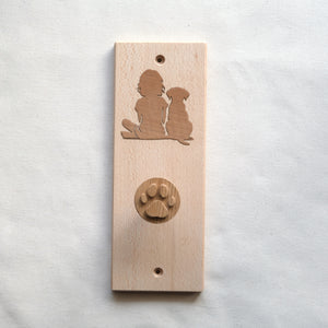 La Promeneuse - Porte laisse en bois