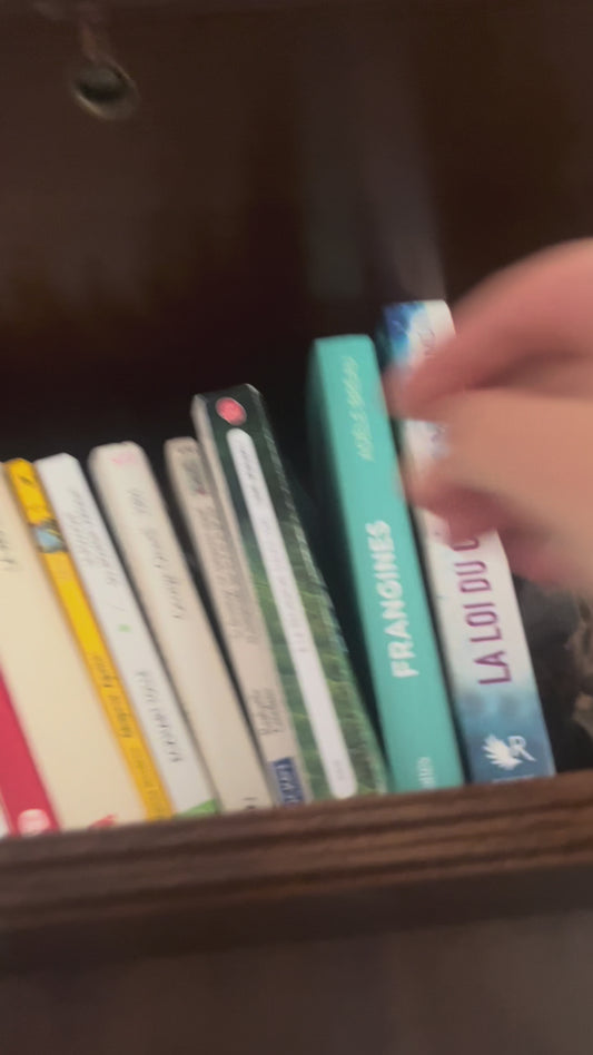 La littéraire - Bague de lecture en bois personnalisée